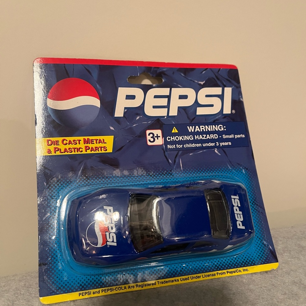 Packaged Pepsi Blue Racing Toy Car - Picture 2 of 3
